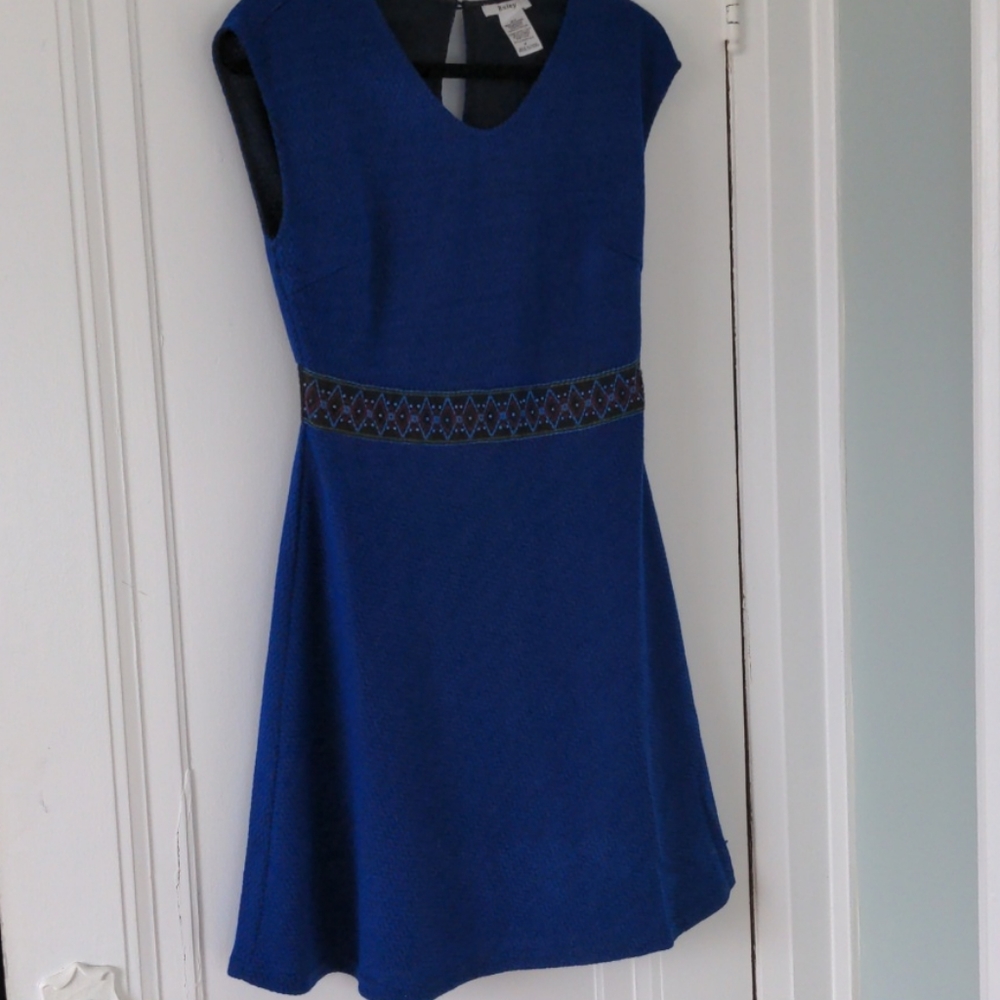 Blue knee length dress